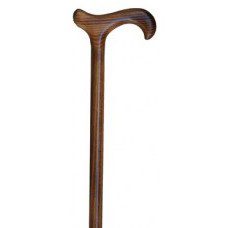 Gents Scorched Beech - Derby Handle Walking Stick